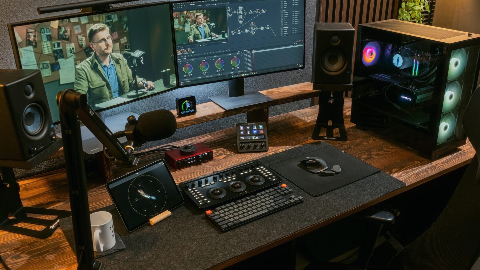 Podcast editing suite at VYSE